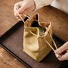 Portable Teapot and Teacup Storage Bag, Tea Set Accessories Bag, Jewelry Leather Bag, Home Storage Drawstring Bag
