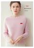 Women's 100% Pure Cashmere Knit Long Sleeve Sweater - Soft & Loose Fit for Autumn and Winter.