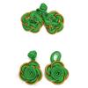 Cheongsam Frog Buttons Rose Closure Sewing Fasteners for Sweater Coat Cheongsam Traditional Handcraft Accessories