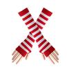 Koreaanse Stijl Zwart-Wit Gestreept Unisex Vingerloze Lange Mouwen Kerst Cosplay Cover