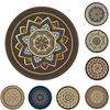 Vintage Bohemian Round Mouse Pad Computer 3D game Antislip Mousepad Mat