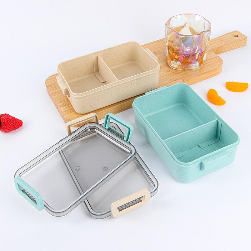 Wheat Straw Tableware, Lunch Boxes, Compartmentalized Preservation Boxes, Bento Boxes, Portable Lunch Boxes, Student Lunch Boxes