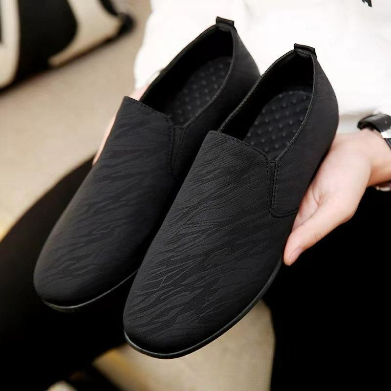 

Men s Casual Shoes Flat Loafers Trend Slip on Breathable Men Shoes Solid Color Walking Shoe Lightweight Non-slip Driving Shoes 39
