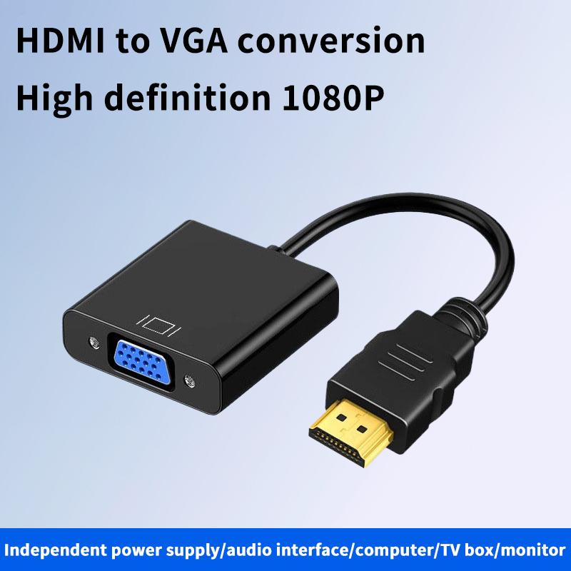 Hd 1080P Hdmi To Vga Cable Converter With Audio Power Supply Hdmi Male To Vga Female Converter Adapter For Tablet Laptop Pc Tv