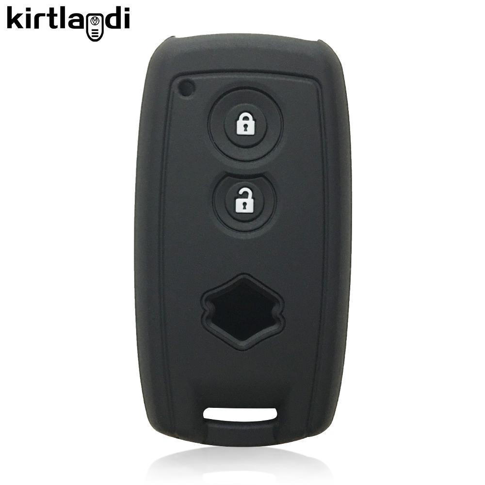 Couverture d'étui de clé en silicone pour Suzuki Grand Vitara Swift SX4 S-Cross XL-7 kuyucha sch4 pour Suzuki Swift 2007-2010 porte-clés