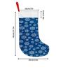 Christmas Decoration Fireplace Hanging stockingChristmas Stockings 1pc 45.72 Cm, Snowflake Pattern Blue Printe
