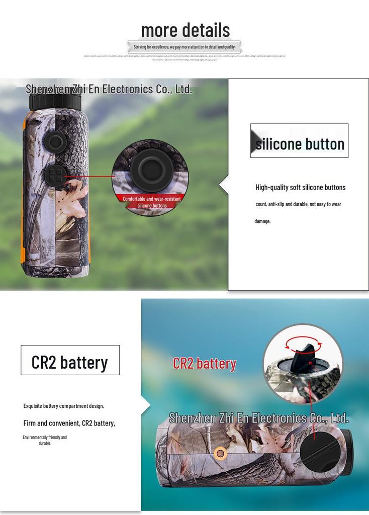 Handheld Laser Golf Rangefinder for Hunting and Speed Measurement In Foggy Weather