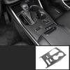 For Toyota Highlander XU70 Refit   2022 Car Carbon Fiber Interior Mouldings Gear Panel Cover Frame Accessories For