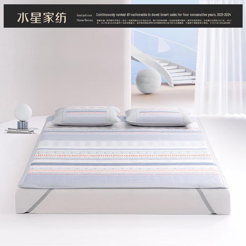 Mercury Home Textiles Printed Ice Silk Cooling Mat Set