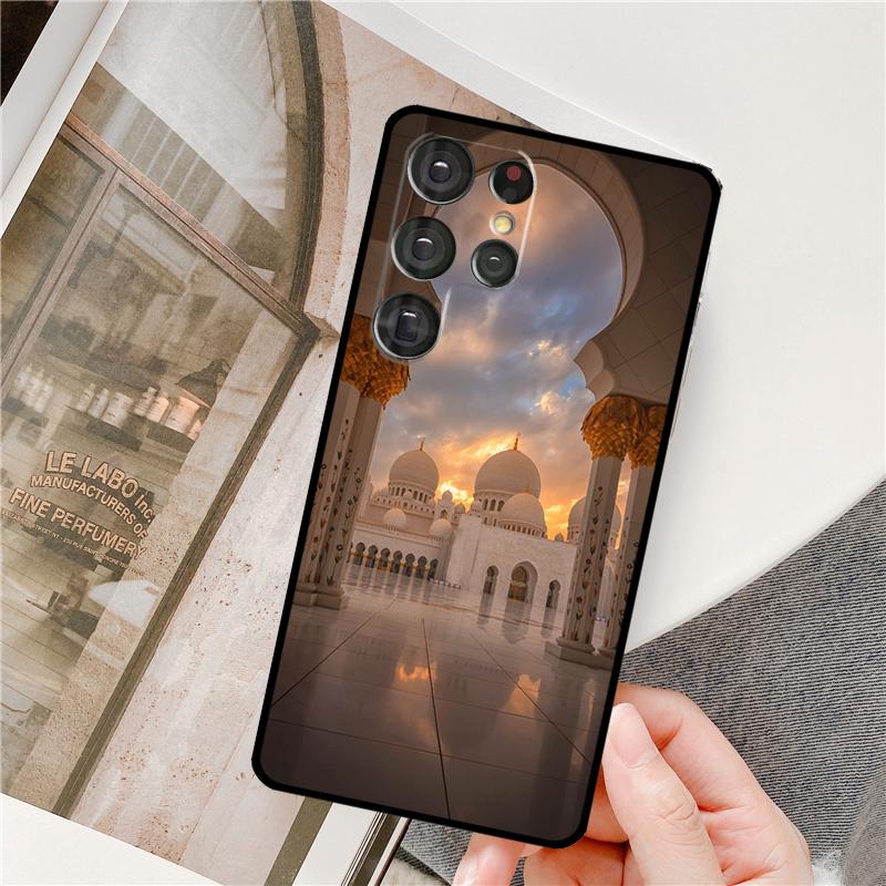 Arabic Muslim mosque building Phone Case For Samsung Galaxy S24 Ultra S9 S10 S20 S22 S21 Plus S23 FE S25 Ultra Full Cover