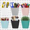 6Pack Pegboard Cups, Large Pegboard Bins with Hooks, Square Box Shape Pegboard Cup Holder Accessories for Garage Office Craft Room DIY Tools Playroom