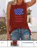 Amazon Wish Clothing Women's Vest Independent Station Summer Fashion American Flag Independence Day Collection