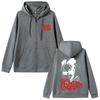 Felpa con cappuccio e zip Rapper Nina Chuba Grafica sul viso Uomo Donna Hip Hop Moda Streetwear Unisex Vintage Oversize Giacca con zip Cappotto