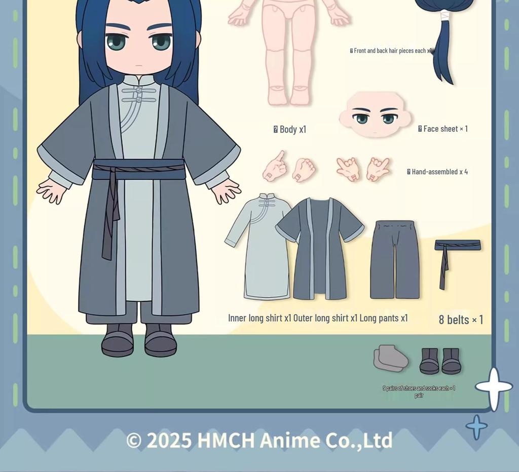 Luo Xiaohei War 2 BJD Movable Joint Trendy Ornament Figure Gift