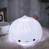 Home Decoration Silicone LED Night Light Cartoon Cute Bedside Lamp Creative USB Charging Desk Lamp Kids