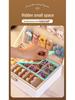 Girls' Hair Accessory Organizer: Large Leather Box with Drawer for Clips & Bands