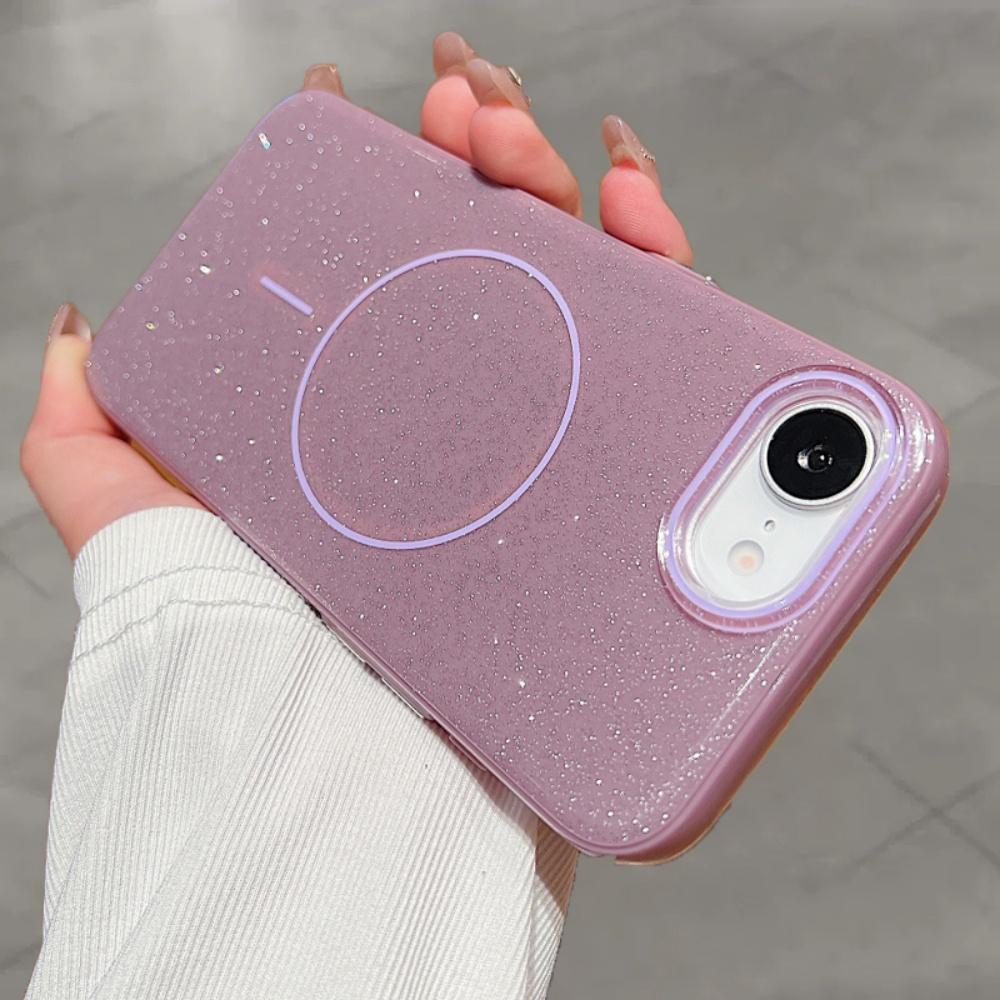 Luksusowe Błyszczące Brokatowe Magnetyczne Etui Na Telefon Dla iPhone 16 15 14 13 12 11 Pro Max Dla Magsafe Magnetyczne Bezprzewodowe Ładowanie Pokrowiec