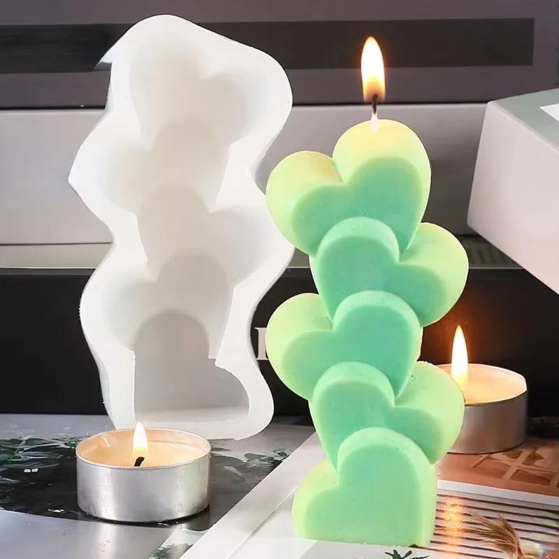 1 Pcs Silicone Candle Mold DIY Candle Making Soap Resin Mold Gifts Craft Home Decor Moldes Silicona Para Manualidades Wholesale