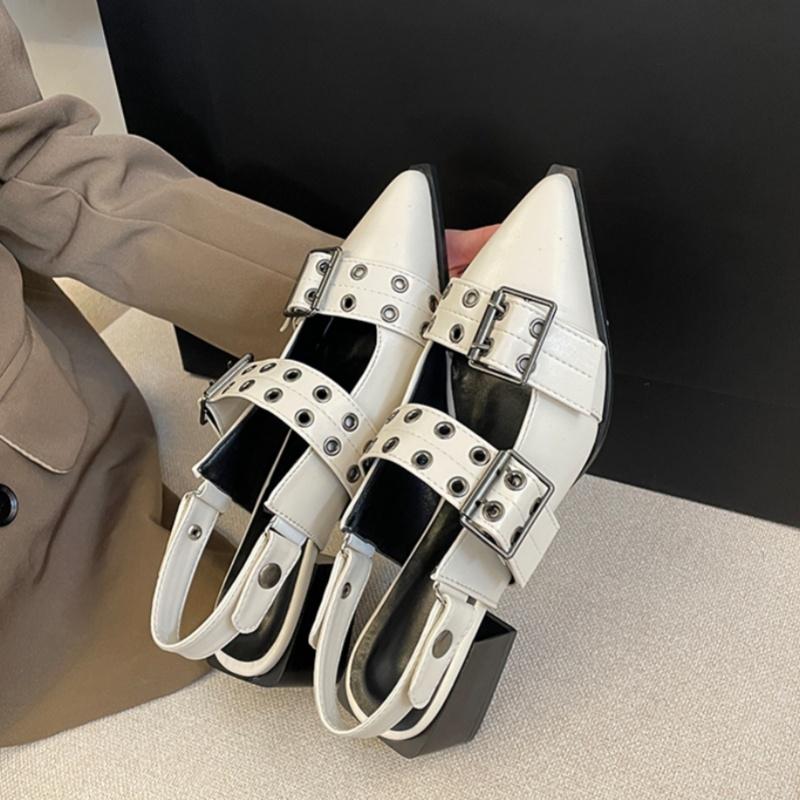 

Весна и лето Баотоу толстый каблук дышащие модные сандалии новый стиль пряжка украшение элегантная и сексуальная женская обувь 38