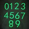 1pc Luminous Wall Sticker, Number Self-Adhesive Door Stickers, Home Decoration Stickers, Removable Door Number Stickers