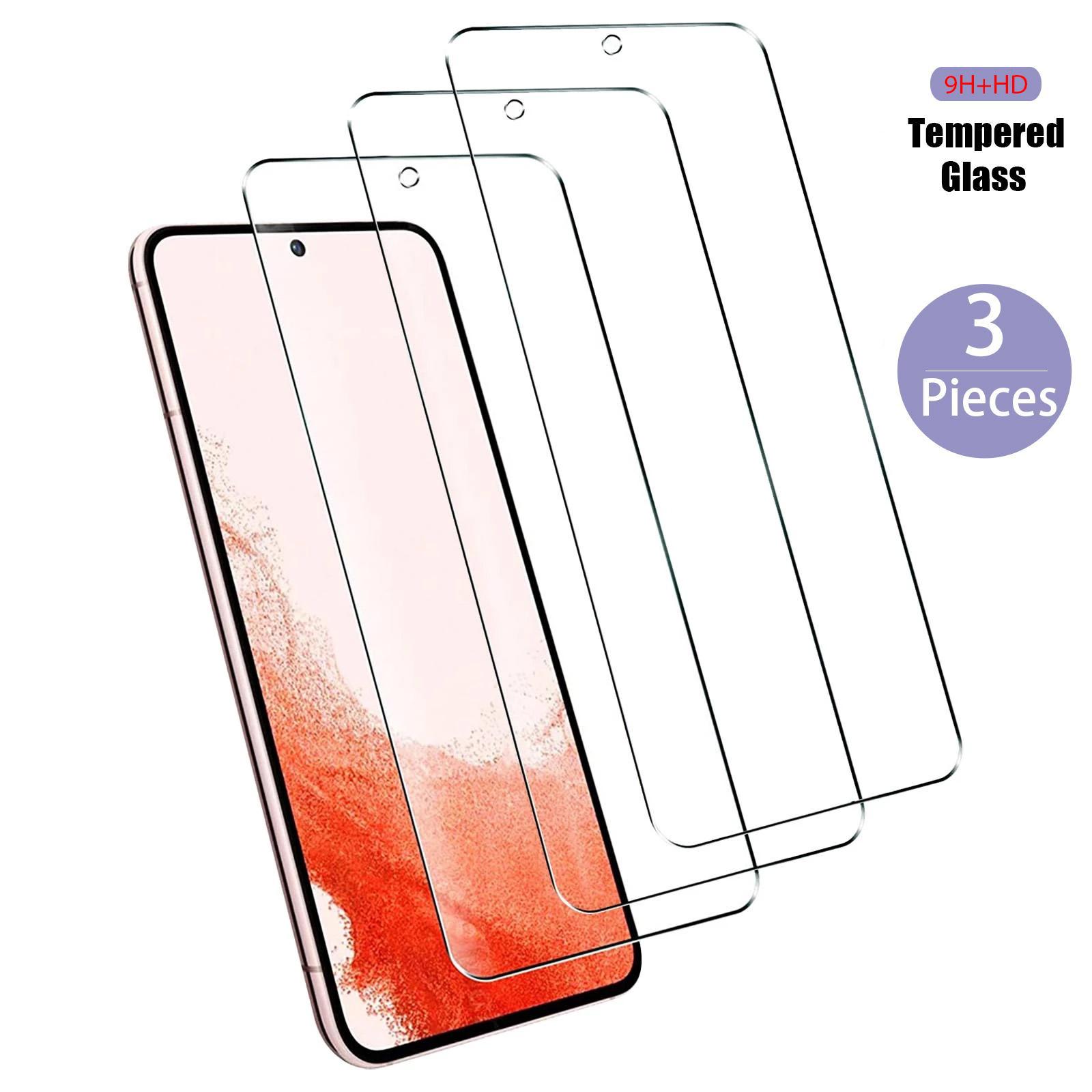 

3 шт. закаленное стекло 9H для Samsung Galaxy S20 S21 FE S21 S22 Plus S21 + S22 + Защитное стекло для экрана