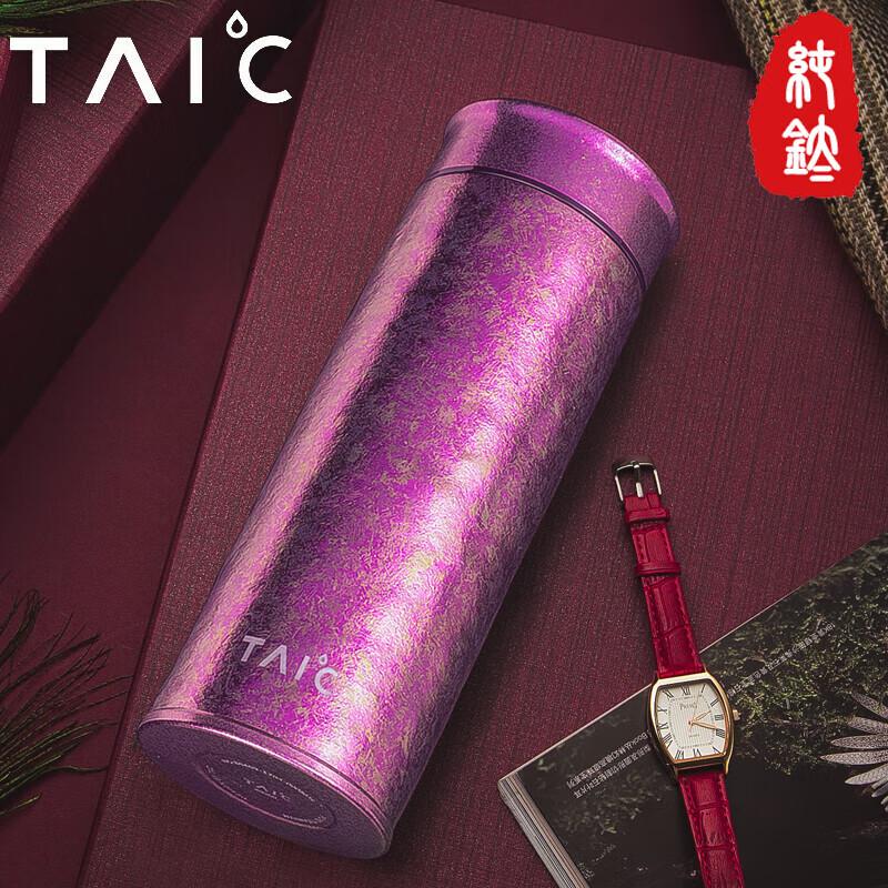 TAIC Pure Titanium Vacuum Insulated Mug with Tea Filter