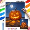 Halloween Oil Painting Digital Painting Pumpkin Handmade Diy Coloring Painting Home Decoration