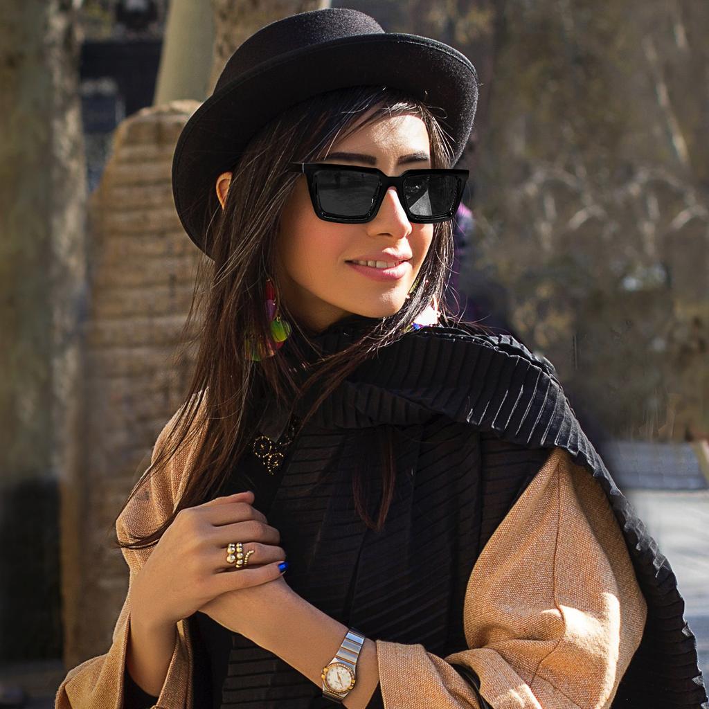 Vintage Quadratische Sonnenbrille Damen Herren Designer Lässige Sonnenbrille Weiblich Männlich Outdoor Klassische Spiegelgläser