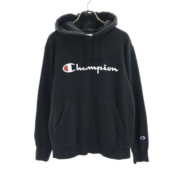 Champion Print Long Sleeve Sweatshirts M Black Men's Used