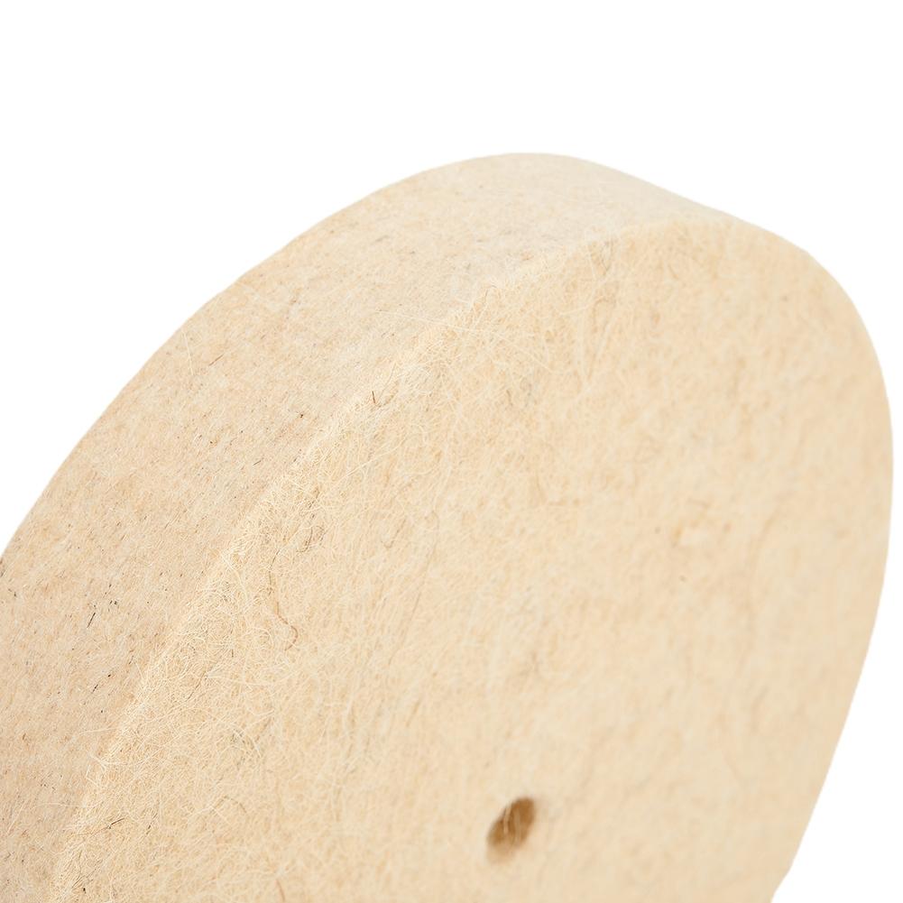 6in Wool Felt Polishing Buffing Wheel Polisher Disc Pad Rotary Tools For Copper