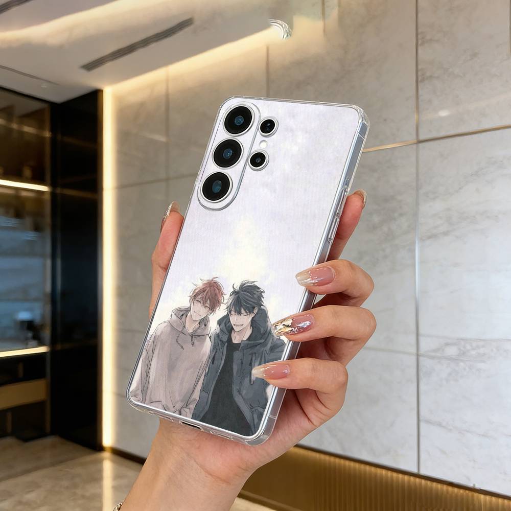 BL- Anime Ritsuka- Mafuyu Sato -Given Clear Soft Silicone Phone Case forSamsung S25, S24, S21, S22, S23, S30, Ultra, S20, Plus