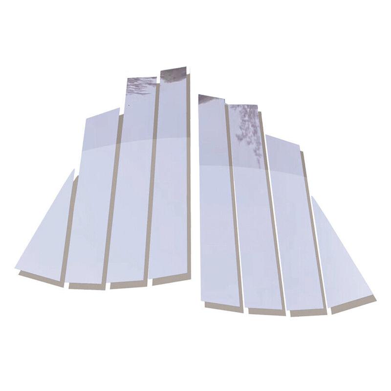 1 Set PC Car Window Door B C Pillar Post Trim Cover Chrome Silver Fit for Nissan Rogue 2014 2015 2016 2017 2018