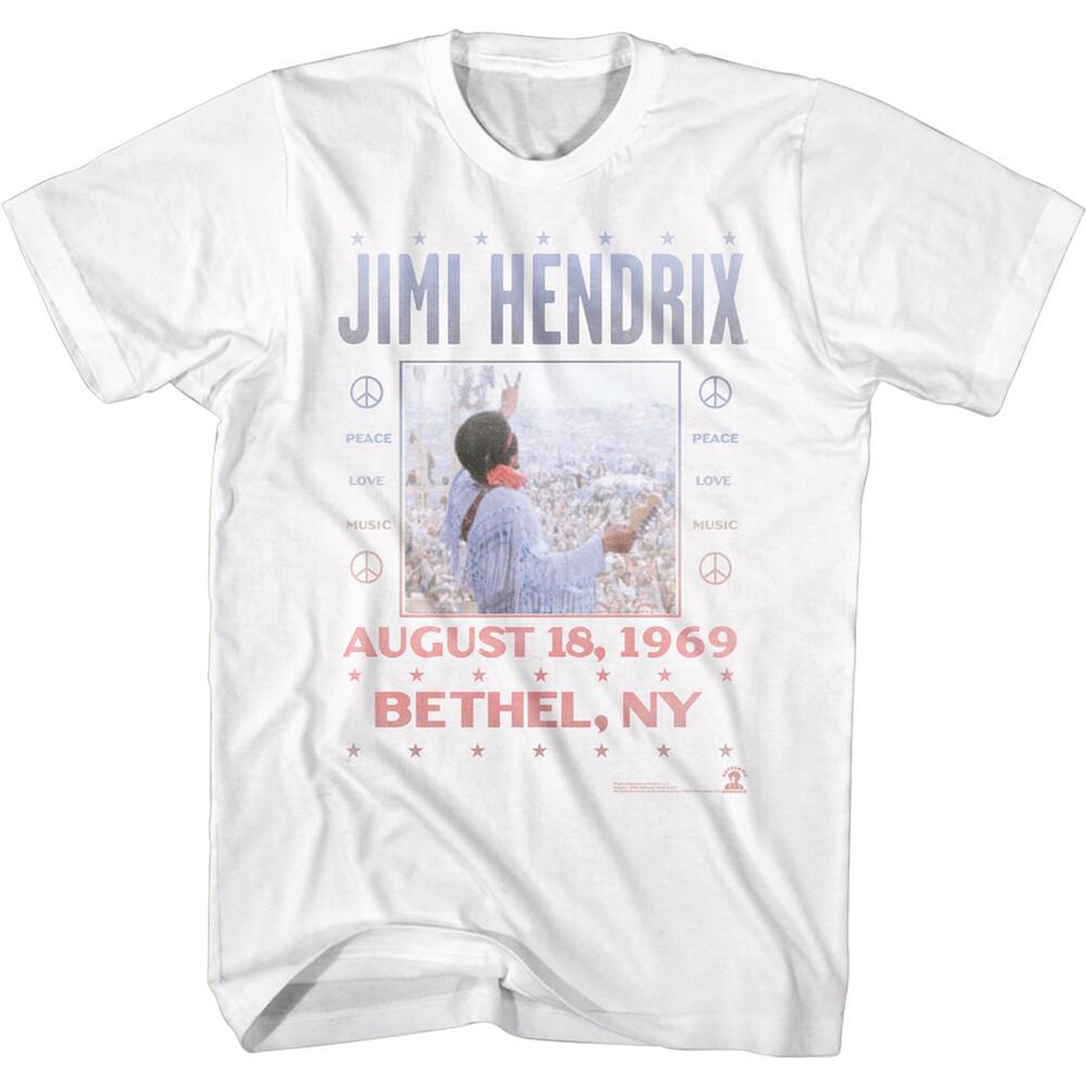

Jimi Hendrix Audust 18 1969 Bethel NY Men s T Shirt Rock Music Merch Unisex T-Shirt XXL