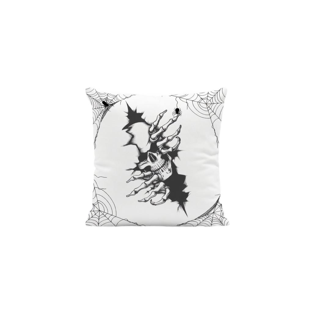 Halloween Skeleton Decorative Pillow Cover 45x45cm Party Home Sofa Cushion Case Seasonal Holiday Decoration Without Insert
