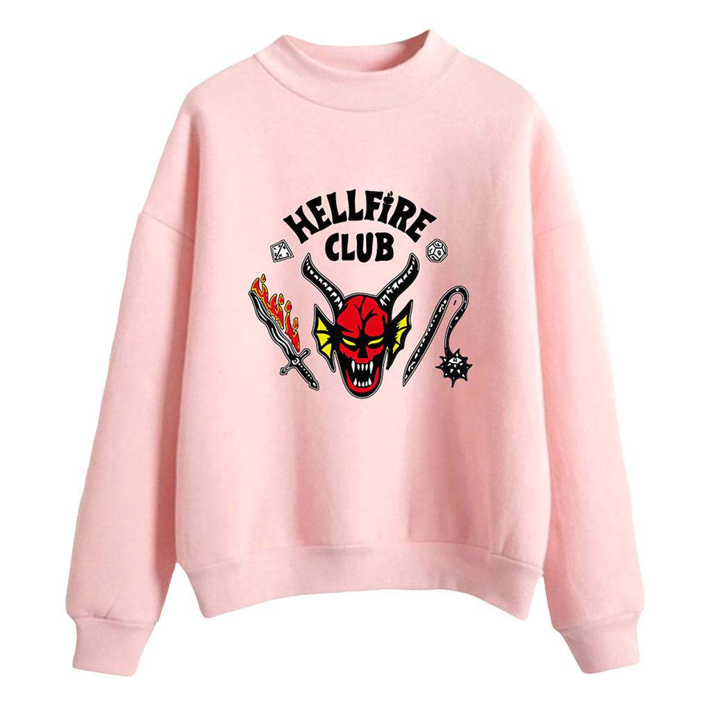 Stranger Thing S 4 Hellfire Club & Waffen Langarm-Oberteile für Männer