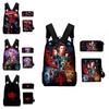 Stranger Things Waterproof Backpack Set 3pcs Crossbody Bag Pencil Bag Included