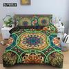 Ethnic Bohemian Mandala Duvet Cover King Queen European Flowers Vintage Bedding Set Geometric Retro Style Polyester Quilt Cover
