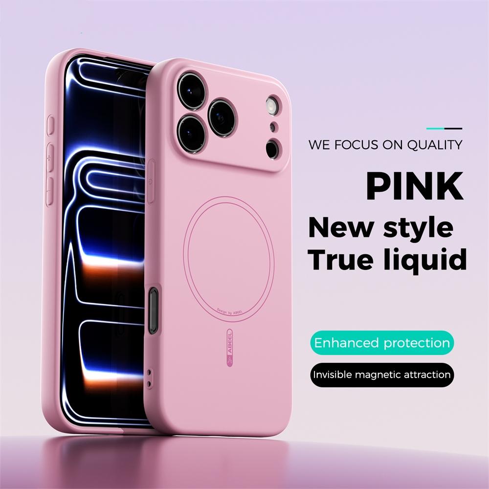 Liquid Silicone For Magsafe Wireless Charge Magnetic Case For iPhone 17 Air 16 15 14 13 Pro Max 16E Shockproof Soft Matte Cover
