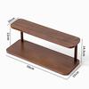 Wooden Desktop Storage Shelf 2/3 Tier Sturdy Frame Large Capacity for Skincare Stationery Home Office Desk Organizer