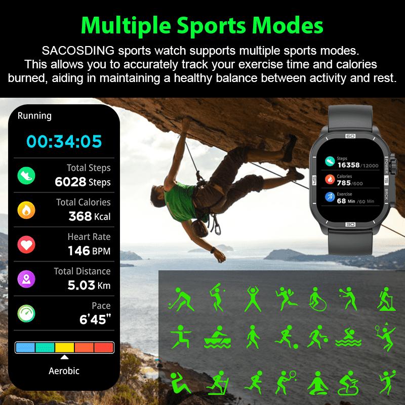Bluetooth Call Smart Watch For Women Men Amloed Watches Men Sports Fitness Tracker Heart Rate Smartwatch For Android IOS