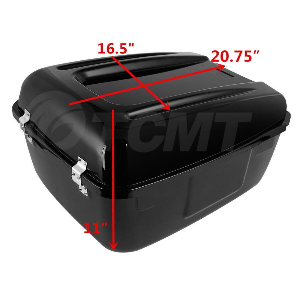 Motorcycle Police Trunk For Harley Electra Street Road King Glide FLHTP Rear Bag