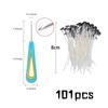 Multiple Sizes Waxed Cotton Thread Candle Wick 100pcs/set Smokeless Wick & Holder Candle Making Set Accessories Wicks Bracket