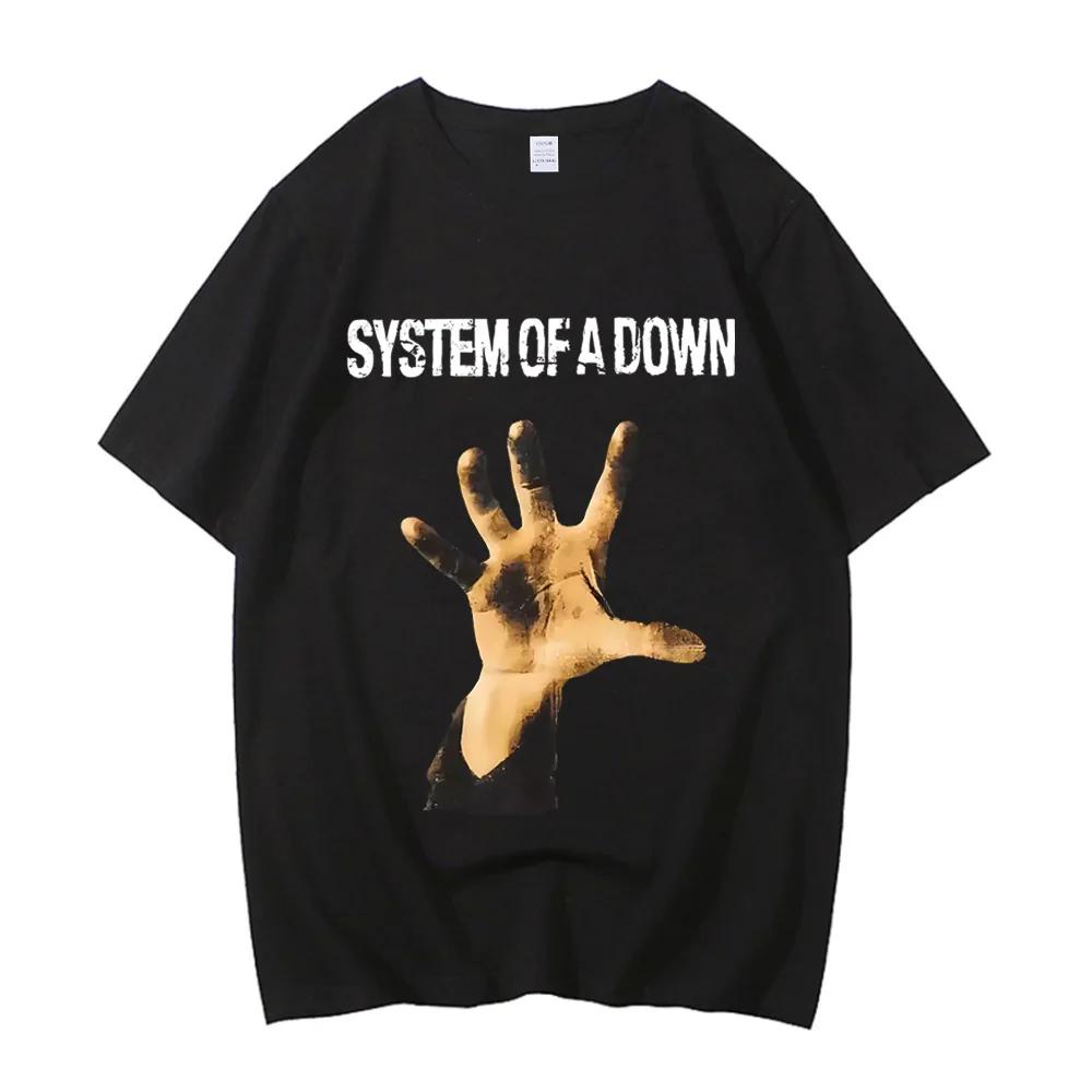 System of A Down Toxicity Music Album Cover Tshirt Men Rock T Shirt 90s Alternative High Quality Cotton T-shirt