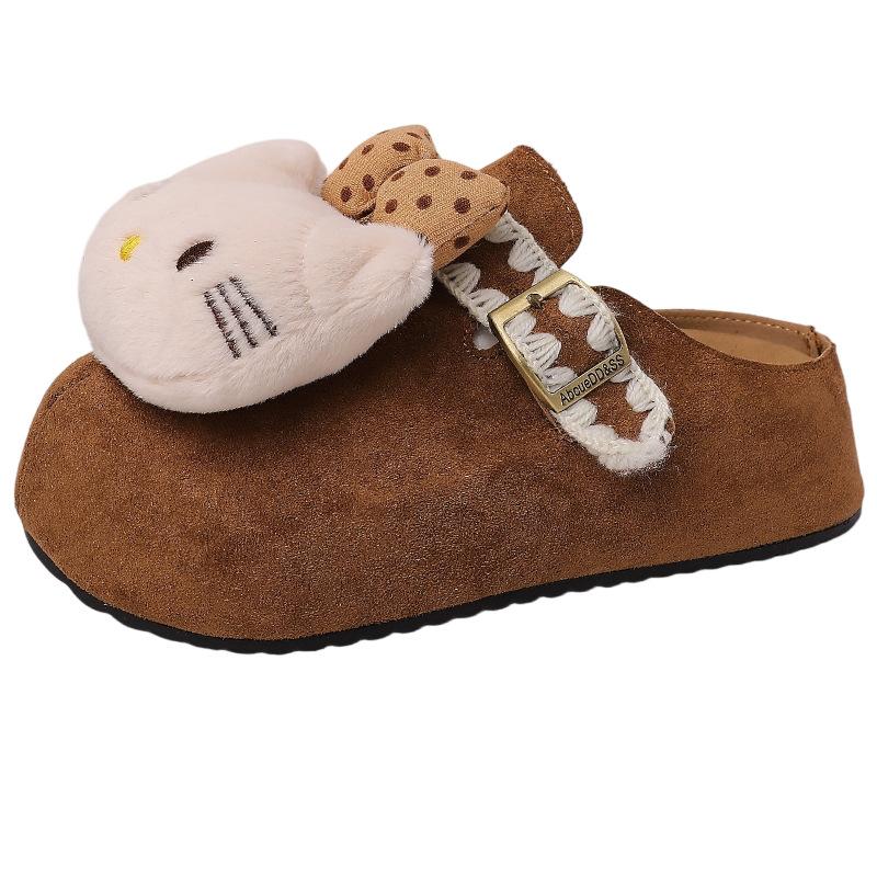 Piaohong Cute KT Cat Casual Slippers Women Wear Thick-soled Comfortable and Versatile Bag Head Slippers In Autumn and Winter 2025