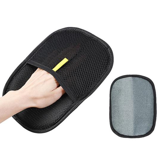 Pet Hair Removal Glove Reusable Grooming Gloves for Cats Dogs Electrostatic Double-Sided Pet Hair Remover for Furniture Couch Carpet Car Seat