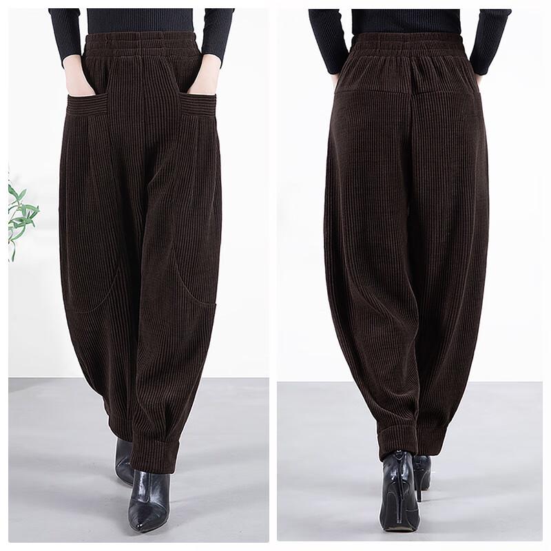 Sibaishe Women's High-Waist Loose Harem Pants