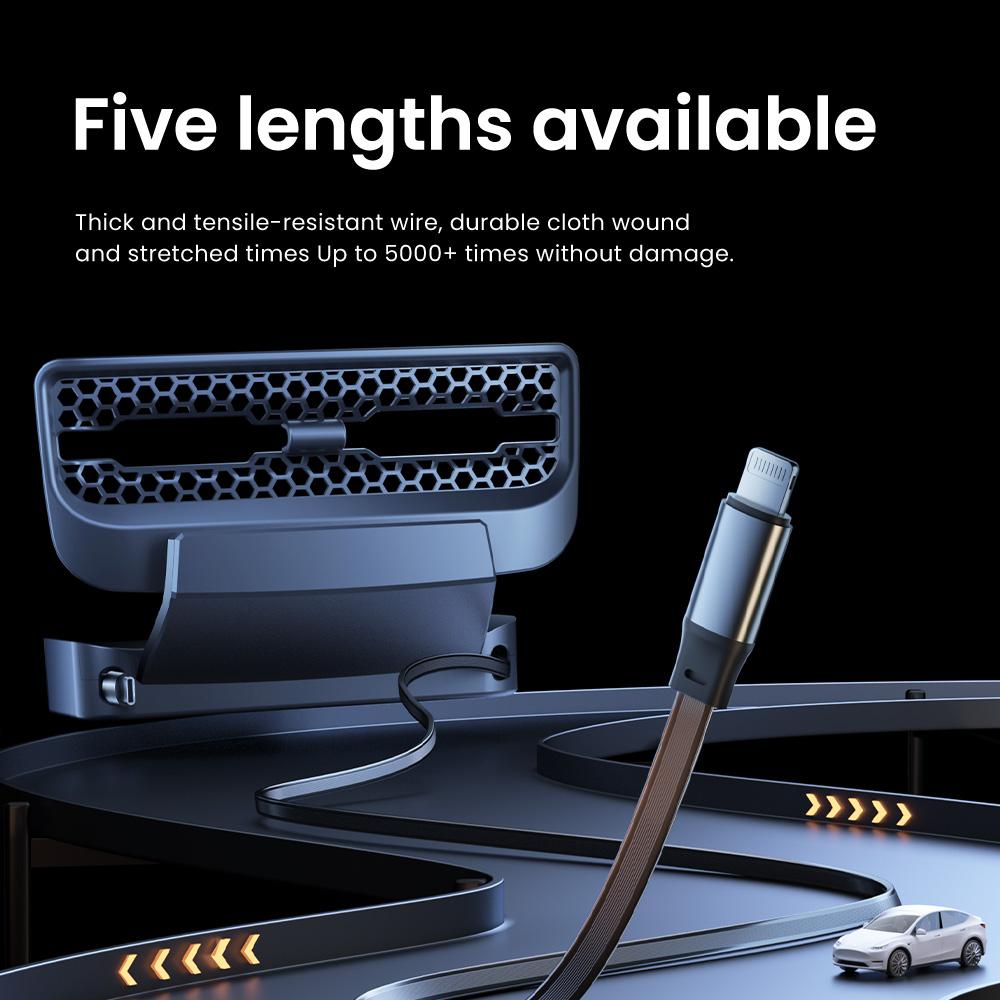 YZ For Tesla Model Y 2025-2025 Rear Air Vent Retractable Cord Expanding Docking Station Tesla Model Y Car Accessories