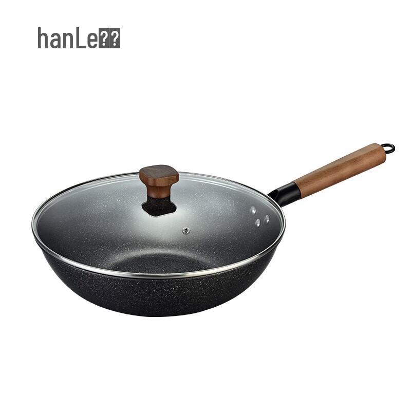 

Hanle HL-T05 Non-stick Cast Iron Wok with Maifan Stone Coating