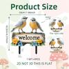 Creative Bird Welcome Sign Garden Decors Stake Handcrafted PVC Art Stake For Outdoor Festival Event Yard Decoration