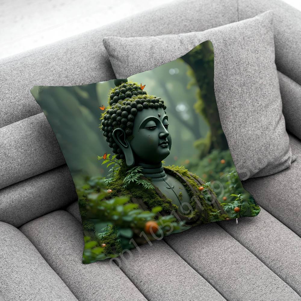 Indie Budda Buddyzm Poszewka na poduszkę dekoracyjną Na 50cm 40cm 55cm 45*45cm 30cm Kwadratowa Poszewka na poduszkę do sypialni